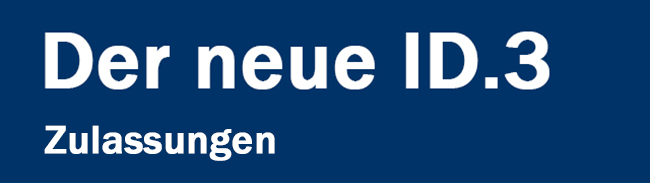 ID.3 Zulassungen 2022, 2023